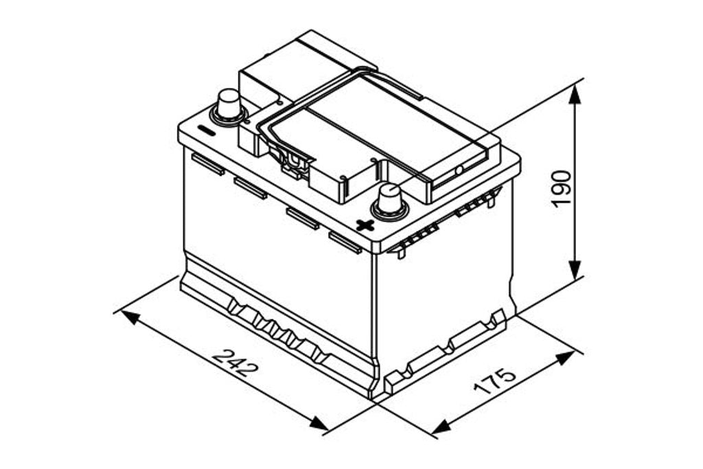 Μπαταρία BOSCH T3005 (lead-acid) 55AH 420A (EN)
