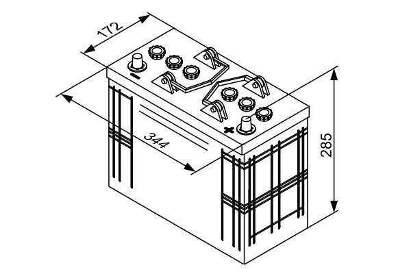 Μπαταρία BOSCH T3040 125AH 720A (EN)
