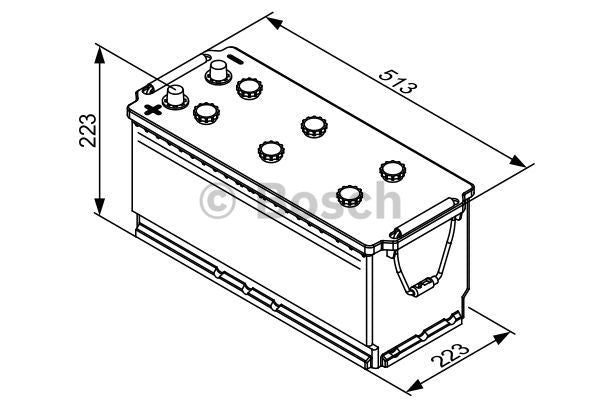 Μπαταρία BOSCH T3079 180AH 1100A (EN)