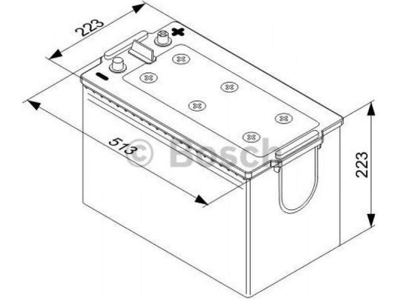 Μπαταρία BOSCH T4077 170AH 1000A (EN)