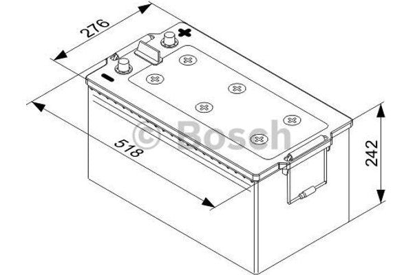 Μπαταρία BOSCH T4080 215AH 1150A (EN)