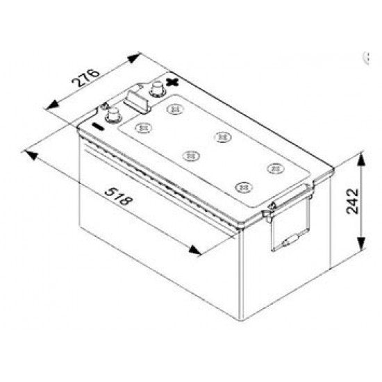 Μπαταρία BOSCH TE 088 START-STOP 240AH 1200A (EN)